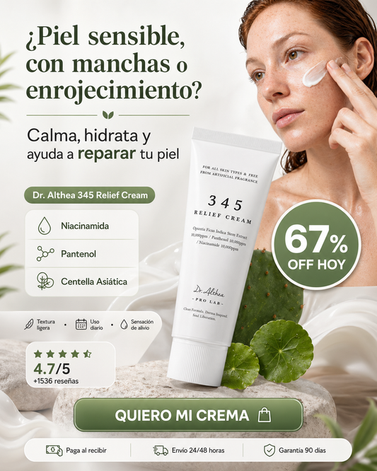 Dr. Althea 345 Relief Cream - Oferta especial 71% OFF Solo Hoy🎁